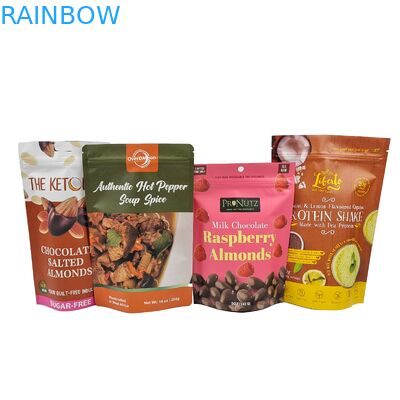 उच्च गुणवत्ता वाले खाद्य ग्रेड Mylar बैग कस्टम स्टैंड अप Ziplock स्नैक ज़िपर बैग पैकेजिंग
