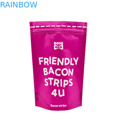 खाद्य ग्रेड क्राफ्ट पेपर बैग बायोडिग्रेडेबल ज़िपलॉक स्टैंड अप पैकेजिंग