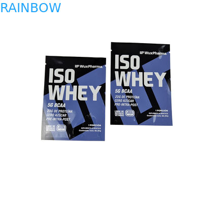 थ्री साइड सील पन्नी थैली पैकेजिंग अपने 10 ग्राम पूरक शक्ति नमूना पैकेट रखें