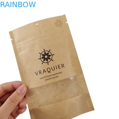 फ्लैट गंधरोधी धातु पन्नी अखरोट Mylar Heal सील बैग बैग फांसी छेद के साथ ठंढ खिड़की बनावट तीन पक्षीय सील बैग