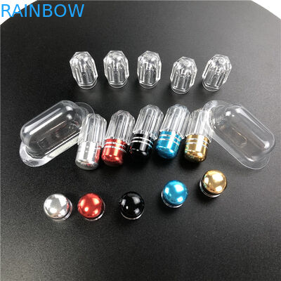 ऑक्टागोन शैली प्लास्टिक दवा कंटेनर पुरुष वृद्धि के लिए धातु स्पूट के साथ