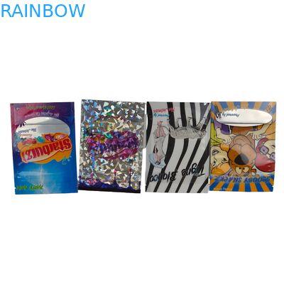 चॉकलेट बीन्स के लिए Mylar बैग चीनी स्वादिष्ट खाद्य कॉफी डॉयपैक स्टैंड अप बैग के साथ हैंग छेद