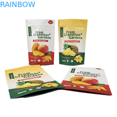 उच्च गुणवत्ता वाले खाद्य पैकेजिंग बैग ज़िपलॉक क्राफ्ट पेपर स्टैंड अप पॉच खाद्य ग्रेड पुनः सील करने योग्य मायलर बैग