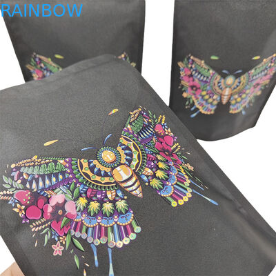 अनुकूलित स्टैंड अप बैग बायोडिग्रेडेबल क्राफ्ट पेपर बैग के साथ हॉट स्टैम्पिंग गंध सबूत बैग लोगो के साथ