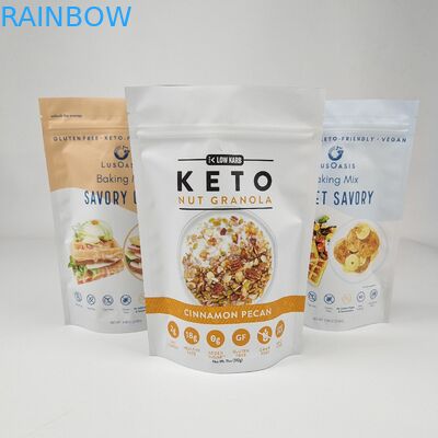 कस्टम मुद्रित स्टैंड अप ज़िप लॉक प्लास्टिक बैग कॉफी चाय कैंडी चॉकलेट बार के लिए Mylar बैग खाद्य पैकेजिंग Mylar बैग