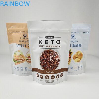 अनुकूलित मुद्रण नट कैंडी चॉकलेट चाय कॉफी पैकिंग स्टैंड अप पॉच के लिए गर्मी सील प्लास्टिक पैकेजिंग बैग