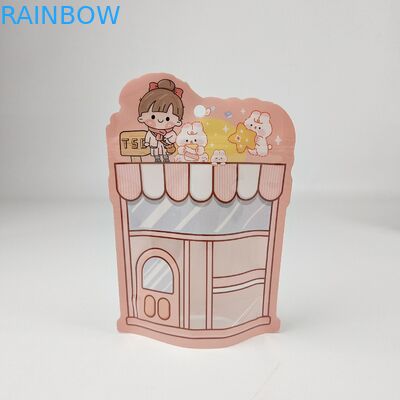 ग्रेव्री प्रिंटिंग मैट फिनिश मायलर स्टैंड अप पॉच पैकेजिंग बैग हीट सील करने योग्य राइसिन आसान आंसू नॉच ज़िपलॉक बैग