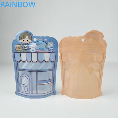 ग्रेव्री प्रिंटिंग मैट फिनिश मायलर स्टैंड अप पॉच पैकेजिंग बैग हीट सील करने योग्य राइसिन आसान आंसू नॉच ज़िपलॉक बैग