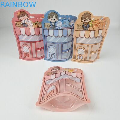 ग्रेव्री प्रिंटिंग मैट प्रिंट माइलर स्टैंड अप पॉच पैकेजिंग बैग हीट रीसेलेबल राइसिन आसान आंसू नॉच ज़िपलॉक बैग