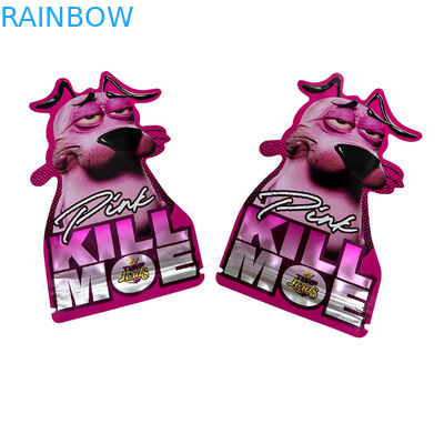 पुनर्नवीनीकरण विशेष कस्टम के आकार की मरने कट 7 14 28g Gummies बाल प्रतिरोधी एल्यूमीनियम पन्नी कैंडी Mylar बैग