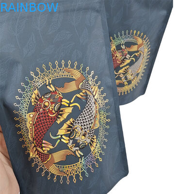 कस्टम मुद्रित हीट सील 3.5 7g 1 औंस प्लास्टिक सॉफ्ट टच मायलर बैग डिजिटल प्रिंट गमी कैंडी पैकेजिंग