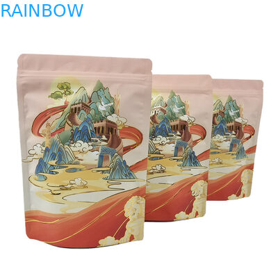 लोगो के साथ कस्टम मुद्रित पुनः प्रयोज्य गंध प्रूफ बैग डिजिटल प्रिंट एल्यूमीनियम पन्नी सॉफ्ट टच मायलर बैग