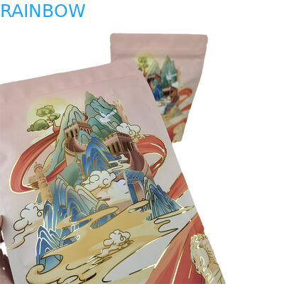 थोक प्लास्टिक बैग जिपर पैकेजिंग खाद्य के लिए गंध प्रूफ बैग लोगो के साथ फिर से बंद करने योग्य मसाले के लिए Mylar बैग