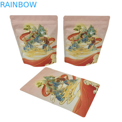 बेस्ट सेलिंग कस्टम सॉफ्ट टच मायलर बैग स्टैंड अप एल्यूमीनियम पन्नी 3.5g गंध प्रतिरोधी प्रोटीन कॉफी मसाला आटा पैकेजिंग पो