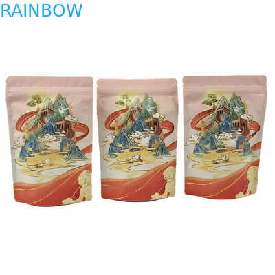 बेस्ट सेलिंग कस्टम सॉफ्ट टच मायलर बैग स्टैंड अप एल्यूमीनियम पन्नी 3.5g गंध प्रतिरोधी प्रोटीन कॉफी मसाला आटा पैकेजिंग पो