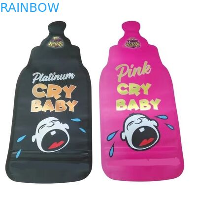 कस्टम मुद्रण 3.5g Mylar बैग डाई कट अनियमित बैग के साथ Ziplock सर्कल Mylar सॉफ्ट टच प्लास्टिक खाद्य कैंडी बैग