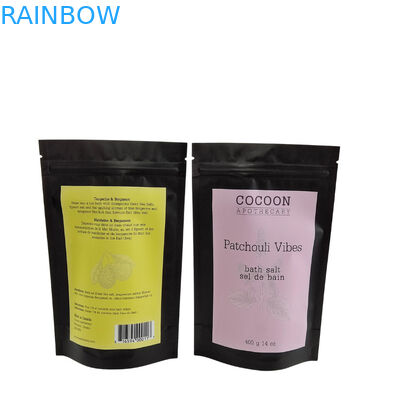 कस्टम मुद्रित एल्यूमीनियम पन्नी स्नान नमक मसाले कॉफी खाद्य पैकेजिंग ज़िप लॉक स्टैंड अप पॉकेट साबुन के लिए प्लास्टिक Mylar बैग