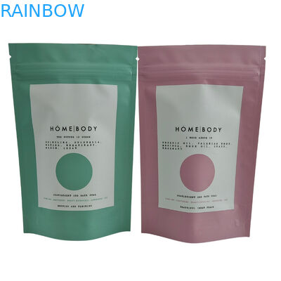 कस्टम मुद्रित एल्यूमीनियम पन्नी स्नान नमक मसाले कॉफी खाद्य पैकेजिंग ज़िप लॉक स्टैंड अप पॉकेट साबुन के लिए प्लास्टिक Mylar बैग