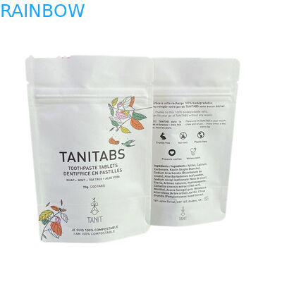 कस्टम जलरोधक बायोडिग्रेडेबल Pla क्राफ्ट पेपर ज़िपलॉक बैग ज़िप बैग खड़े बैग