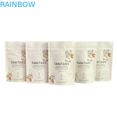 कस्टम जलरोधक बायोडिग्रेडेबल Pla क्राफ्ट पेपर ज़िपलॉक बैग ज़िप बैग खड़े बैग