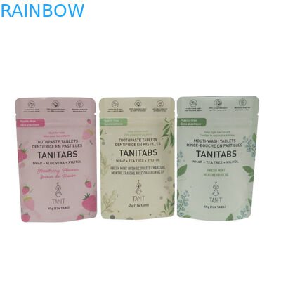 खाद्य पैकिंग के लिए बैग बायोडिग्रेडेबल स्टैंड अप प्लास्टिक ज़िपर एल्यूमीनियम पन्नी पैकेजिंग कस्टम मैट बैग बायोडिग्रेडेबल