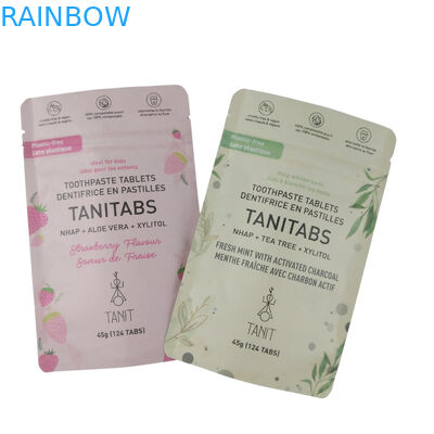 खाद्य पैकिंग के लिए बैग बायोडिग्रेडेबल स्टैंड अप प्लास्टिक ज़िपर एल्यूमीनियम पन्नी पैकेजिंग कस्टम मैट बैग बायोडिग्रेडेबल