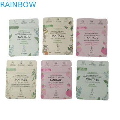 पर्यावरण के अनुकूल ज़िपलॉक स्टैंड अप फूड पैकेजिंग 100% कंपोस्टेबल बायोडिग्रेडेबल क्राफ्ट पेपर पॉच बैग