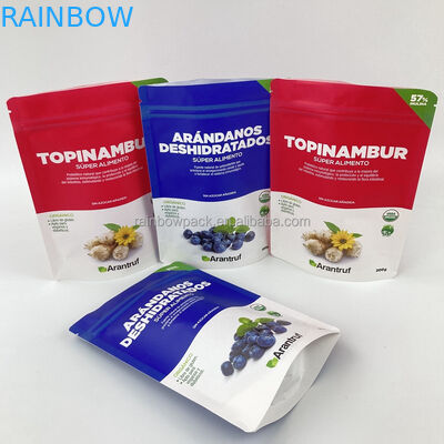 डिजिटल प्रिंटिंग पुनः प्रयोज्य बायोडिग्रेडेबल इको फ्रेंडली स्टैंड अप पॉच व्हाइट क्राफ्ट पेपर ज़िप लॉक ज़िप बैग