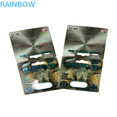 गमी बियर पैकेजिंग पुरुष सेक्स बढ़ाने वाली गोलियां ब्लिस्टर पेपर कार्ड पैकेजिंग