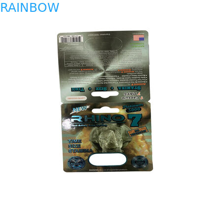 गमी बियर पैकेजिंग पुरुष सेक्स बढ़ाने वाली गोलियां ब्लिस्टर पेपर कार्ड पैकेजिंग