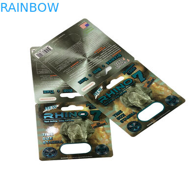 गमी बियर पैकेजिंग पुरुष सेक्स बढ़ाने वाली गोलियां ब्लिस्टर पेपर कार्ड पैकेजिंग