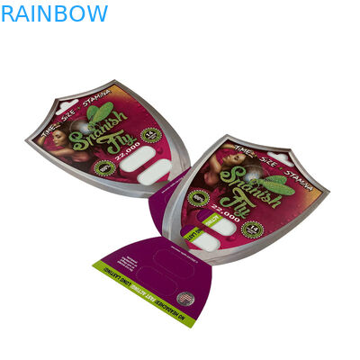 3 डी सेक्स गोली ब्लिस्टर कार्ड पैकेजिंग 1/2 कैप्सूल वेंट्रिक्यूलर 3 डी कार्ड डिस्प्ले बॉक्स के लिए