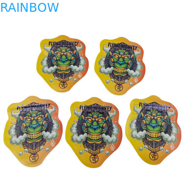 कस्टम ज़िपलॉक विशेष आकार का प्लास्टिक बाल प्रतिरोधी गंध प्रतिरोधी कैंडी बैग Mylar पैक 3.5g 7g कस्टम आकार Mylar बैग