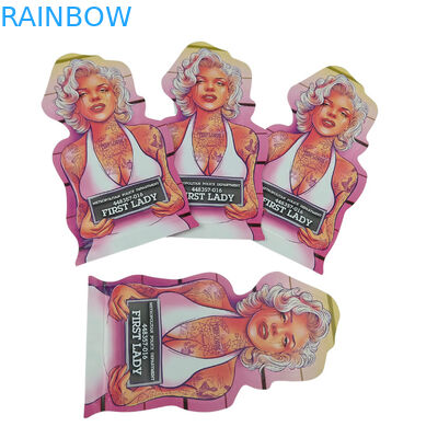 कस्टम प्रिंट आकार मिनी मायलर बैग 1g 3.5g 7g 14g 28g मशरूम बाल प्रतिरोधी गंध प्रतिरोधी नरम स्पर्श कैली पैक मायलर बैग