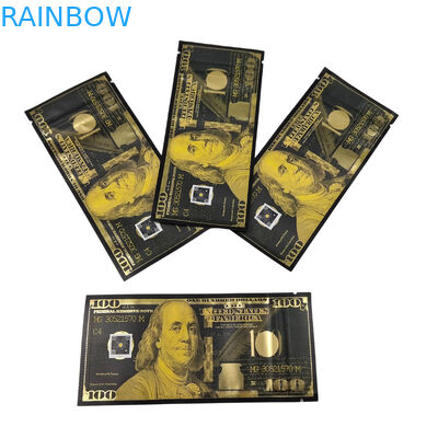 कस्टम प्रिंटिंग बैग मायलर गंध प्रतिरोधी स्टैंड अप बैग कैंडी खाद्य पैकेजिंग 3.5g मायलर खिड़की के साथ ज़िपलॉक बैग