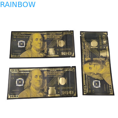 कस्टम प्रिंटिंग बैग मायलर गंध प्रतिरोधी स्टैंड अप बैग कैंडी खाद्य पैकेजिंग 3.5g मायलर खिड़की के साथ ज़िपलॉक बैग