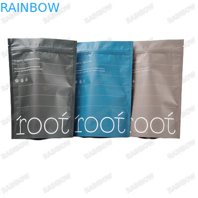 लोगो कस्टम मुद्रण शरीर स्क्रब के लिए पुनः प्रयोज्य बैग जलरोधी नमूना ज़िप लॉक के साथ खड़े बैग