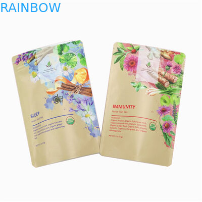 चमकदार या मैट खत्म कस्टम चाय बैग पैकेजिंग बैग और उच्च प्रदर्शन