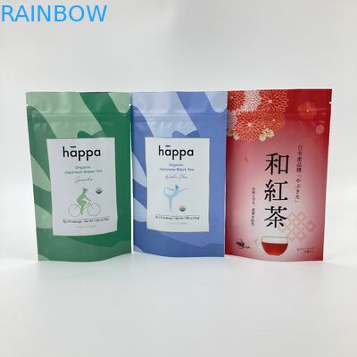 क्राफ्ट पेपर बैग चाय बैग पुनः बंद करने योग्य स्टैंड अप बैग के लिए पैकेजिंग