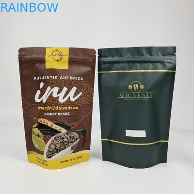 कस्टम मैट धातु खत्म एल्यूमीनियम पन्नी Doypack खड़े हो जाओ ज़िपर थैला प्लास्टिक स्नैक खाद्य बैग