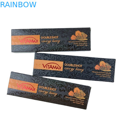 गर्म बिक्री खाली ब्लैक बुल शहद डिस्प्ले बॉक्स के साथ प्लास्टिक पैकेजिंग बैग Mylar बैग शहद तरल पैकेजिंग