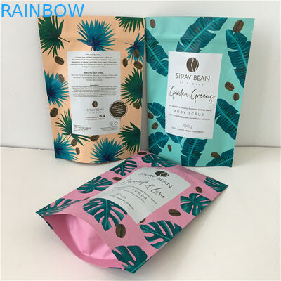 कॉफी बॉडी स्क्रब पैकेजिंग बैग के लिए ग्रेवेटर प्रिंटिंग एल्यूमीनियम पन्नी बैगिंग