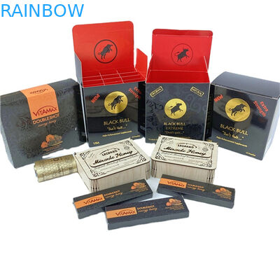 लक्जरी कागज कार्डबोर्ड शहद जार बोतल पैकेजिंग काले सुरुचिपूर्ण नालीदार शहद बॉक्स पैकेजिंग