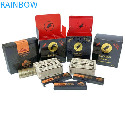 थोक राइनो शहद मुद्रित सोना रहस्य चमत्कार शहद 3 डी लेंटीकुलर कार्ड डिस्प्ले बॉक्स शहद की थैली पैकेजिंग