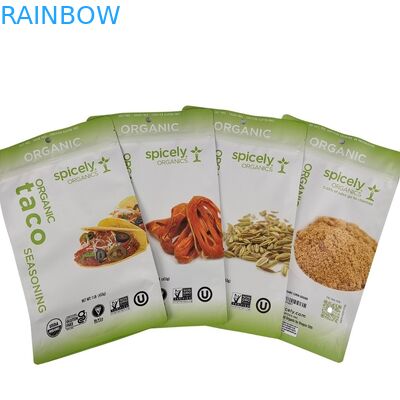 सुविधाजनक प्रदर्शन के लिए आंसू के निशान के साथ प्लास्टिक स्नैक बैग पैकेजिंग और एक बार का उपयोग