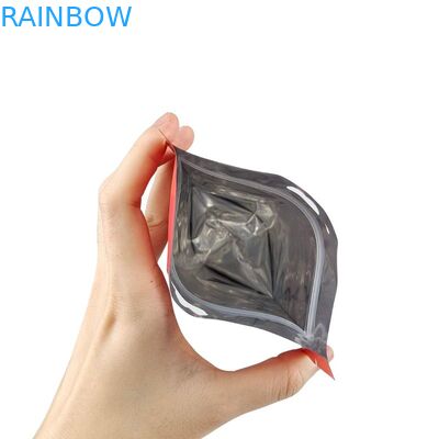 खाद्य पैकेजिंग बैग के लिए मैट सतह के साथ कस्टम मुद्रित फ्लैट बॉटम स्नैक पाउच