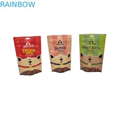 खाद्य पैकेजिंग बैग के लिए मैट सतह के साथ कस्टम मुद्रित फ्लैट बॉटम स्नैक पाउच