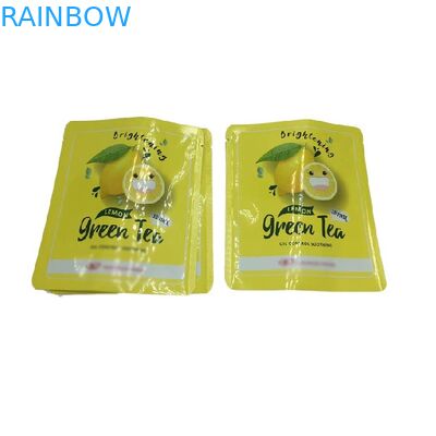 थर्मल सील छोटे आकार के थ्री साइड सील पॉकेट फेस मास्क के लिए फ्लैट सैंपल पैकेट