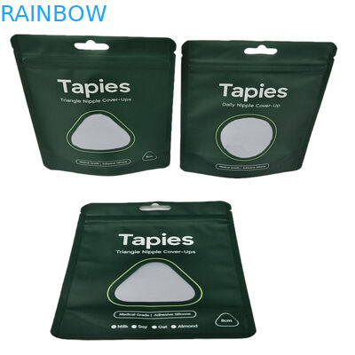 फैक्टरी आपूर्ति पुनः प्रयोज्य सील Mylar निप्पल पैच पैकेजिंग बैग लोगो के साथ कस्टम प्रिंट गंध प्रूफ बैग