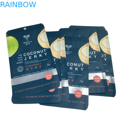 फ्लैट मायलर बैग कोकोनट जर्की पैकेजिंग बैग